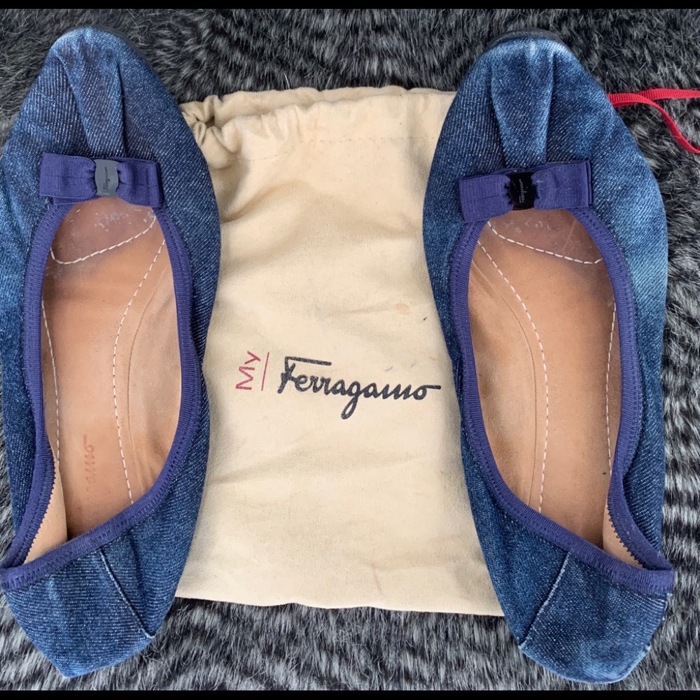 SALVATORE FERRAGAMO designer My Joy flats size 10